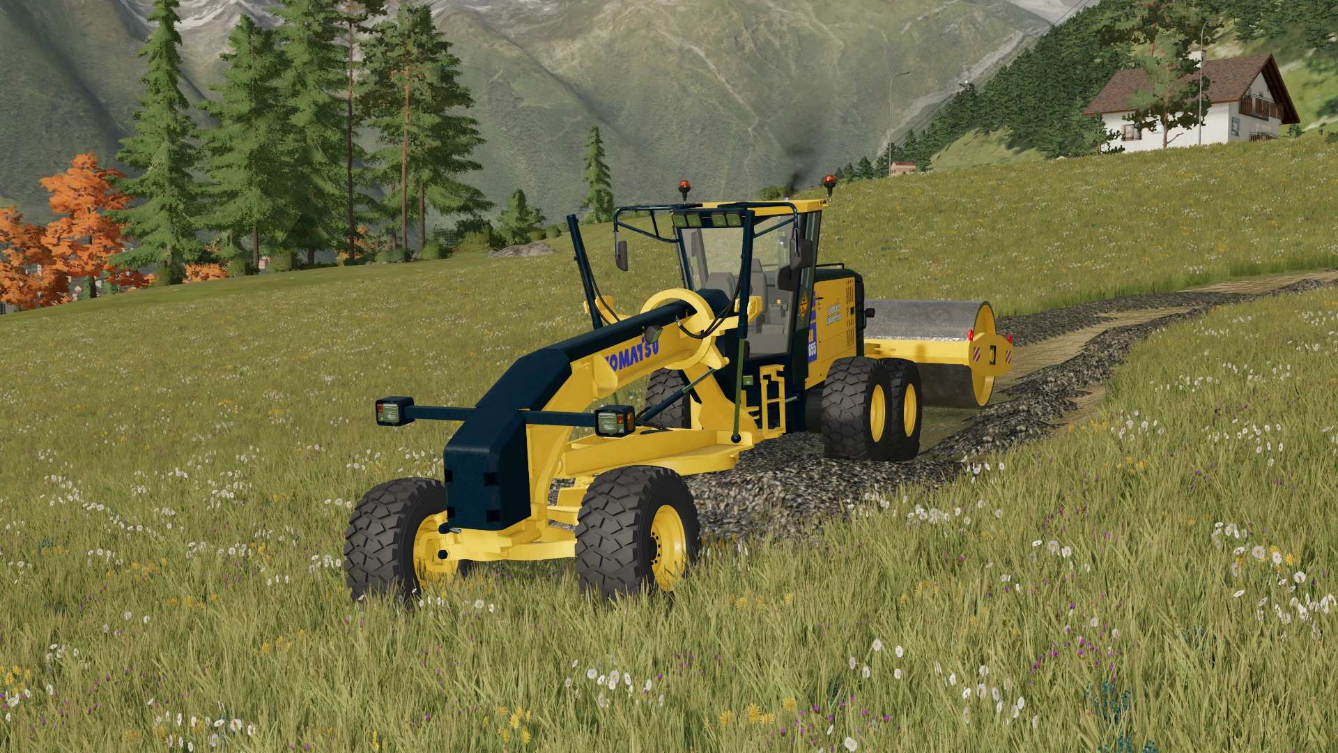 Komatsu Gd 655 Motor Grader V10 Fs22 Farming Simulator 22 Mod Fs22 Mod 9860