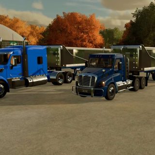 MAC Tri Axle End Dump Trailer V1 0 FS22 Mod Farming Simulator 22 Mod