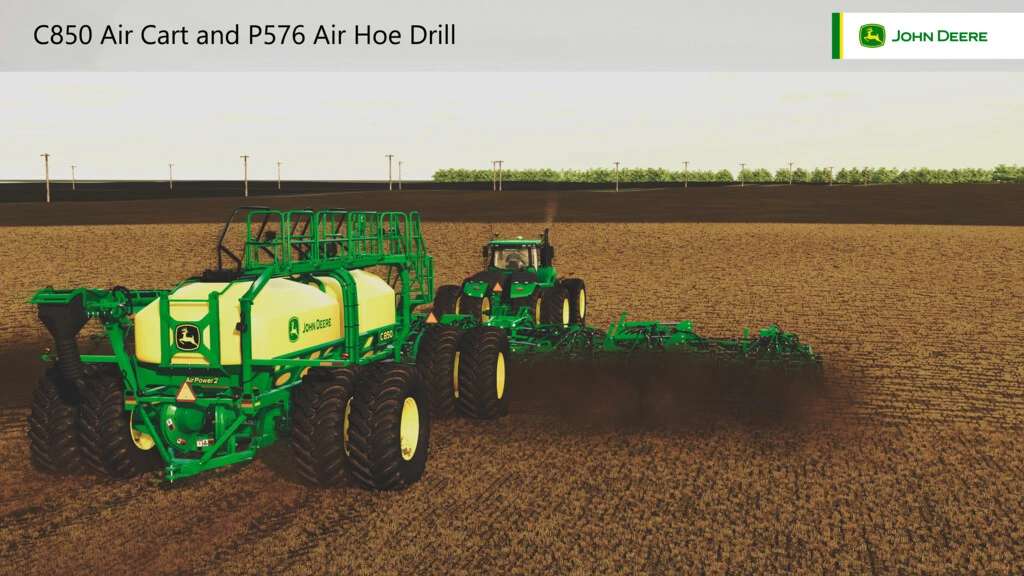 John Deere C850 Air Cart And P576 Air Hoe Drill V10 Fs22 Farming Simulator 22 Mod Fs22 Mod 0637