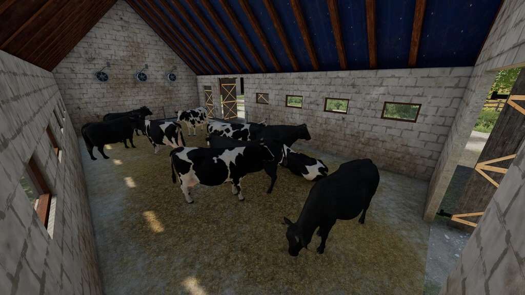 Cow Barn V1 0 Fs22 Farming Simulator 22 Mod Fs22 Mod