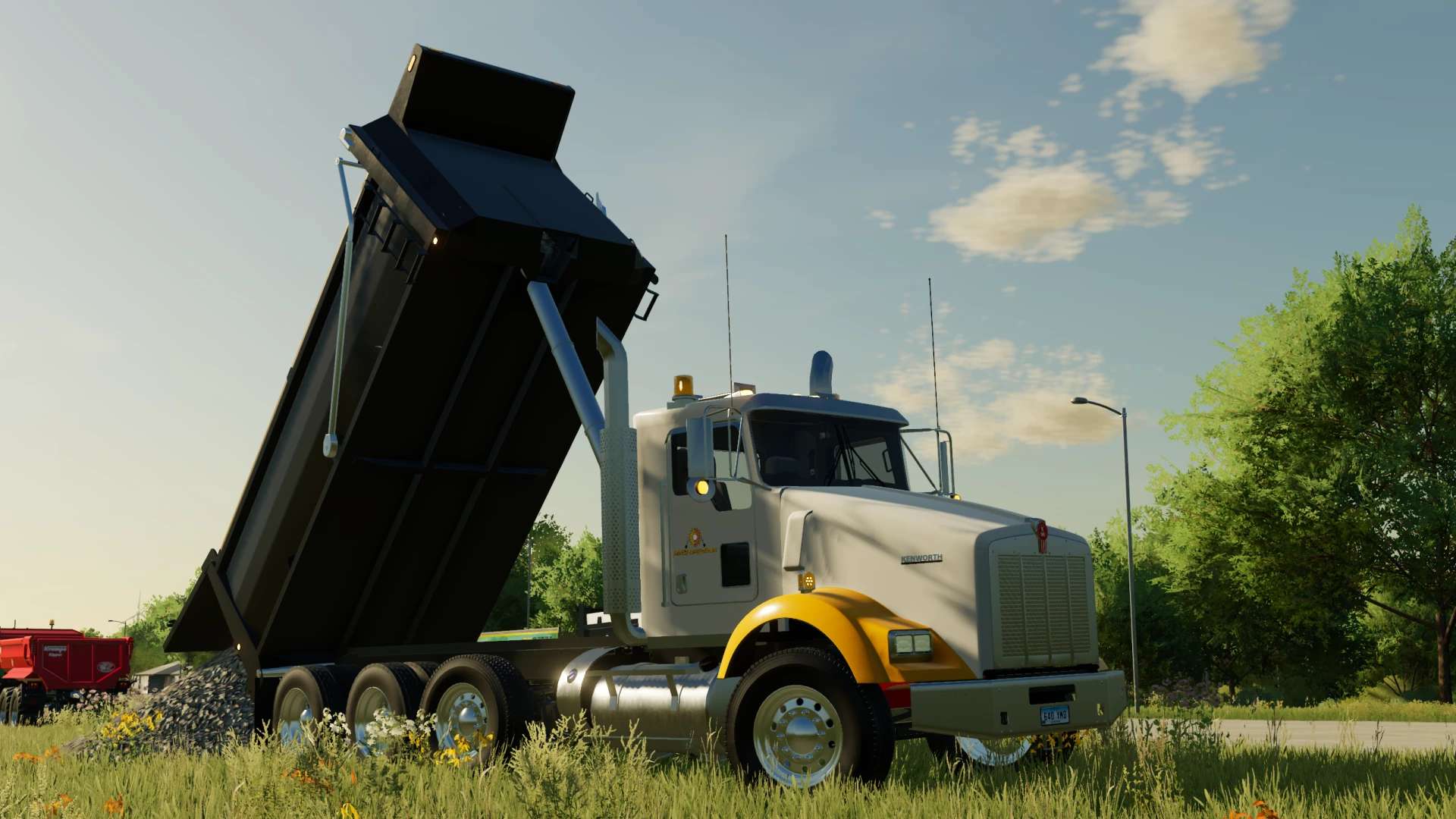 Kenworth Dump Truck V10 Fs22 Farming Simulator 22 Mod Fs22 Mod 5033