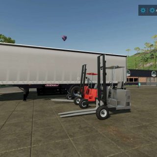 Trailer With Forklift V Fs Mod Farming Simulator Mod