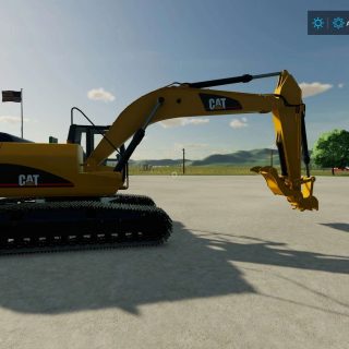 Cat Ton Excavator Pack V Fs Mod Farming Simulator Mod