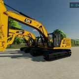 Cat Ton Excavator Pack V Fs Mod Farming Simulator Mod