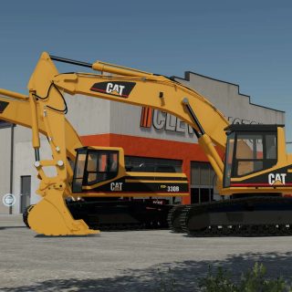 Cat L B Series Excavator Pack V Fs Mod Farming Simulator Mod