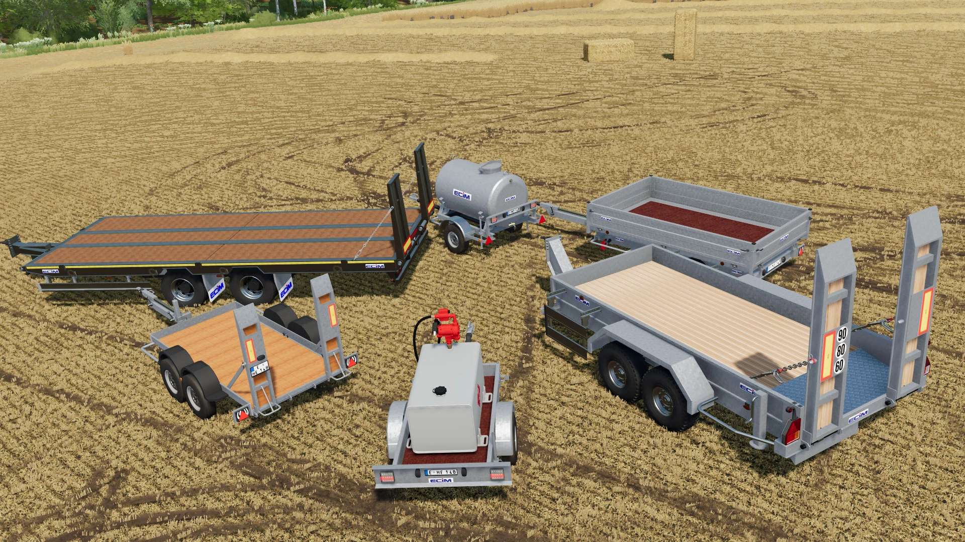 ECIM Trailers Pack v1.0 FS22 Farming Simulator 22 Mod FS22 mod