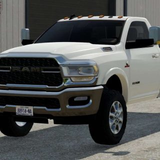 2020 RAM 3500 SINGLE CAB LONG BED v1.0 FS22 Mod | Farming Simulator 22 Mod