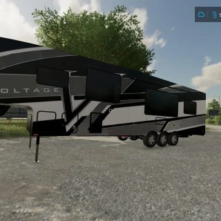 Voltage 5th Wheel Toy Hauler Camper v1.0 FS22 - Farming Simulator 22 ...