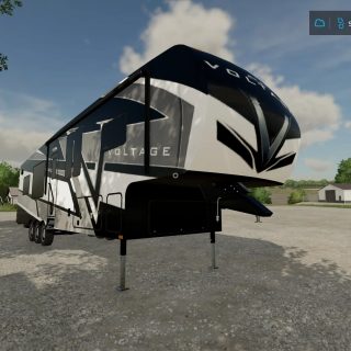 Voltage 5th Wheel Toy Hauler Camper v1.0 FS22 Mod | Farming Simulator ...