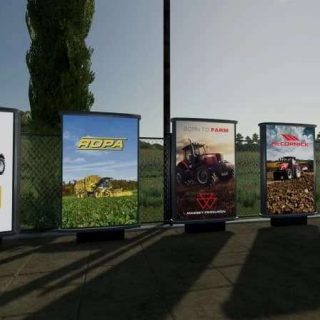 Billboard signs Pack v1.0 FS22 Mod | Farming Simulator 22 Mod