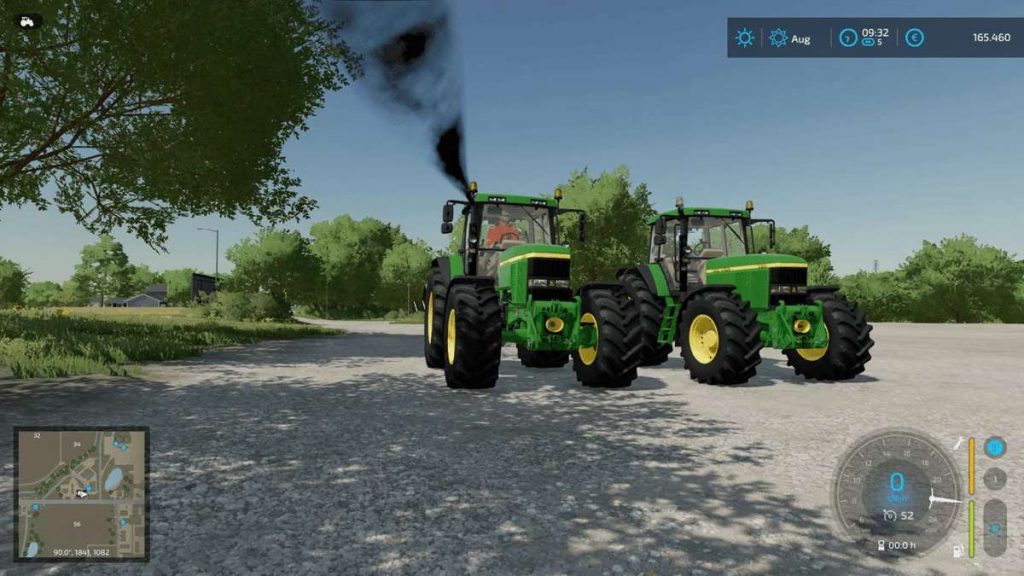 John Deere 7810 Gearshift And Smoke v1.0 FS22 Mod | Farming Simulator ...