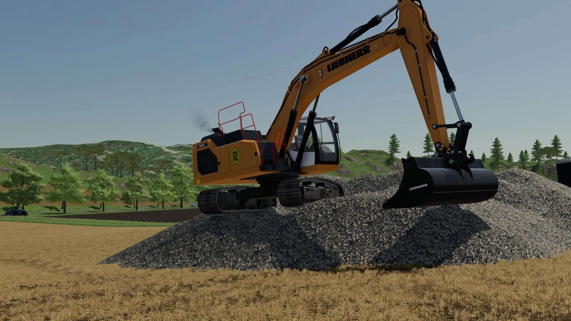 liebherr-r926-excavator-v1-0-fs22-farming-simulator-22-mod-fs22-mod