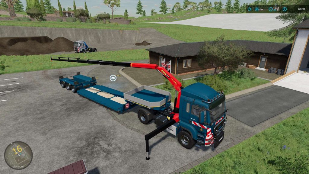 Man TGS Palfinger Crane V1.0 FS22 Mod | Farming Simulator 22 Mod