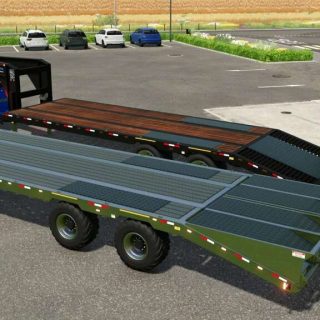 20Ft Gooseneck Trailer v1.0 FS22 Mod | Farming Simulator 22 Mod