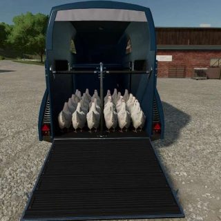 Chicken Transport Trailers v1.0 FS22 Mod | Farming Simulator 22 Mod