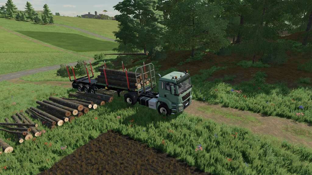 Fliegl Timber Runner Autoload Wood v1.0 FS22 - Farming 22 Mod | FS22 mod