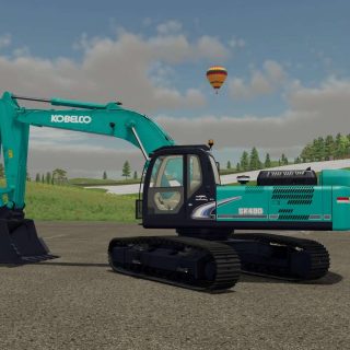 Kobelco SK-480 50t Excavator V1.0 FS22 Mod | Farming Simulator 22 Mod