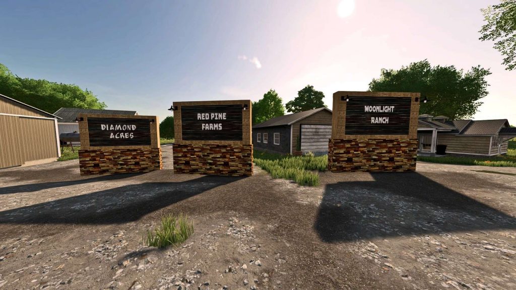 Lighted Farm Signs V10 Fs22 Farming Simulator 22 Mod Fs22 Mod 1156