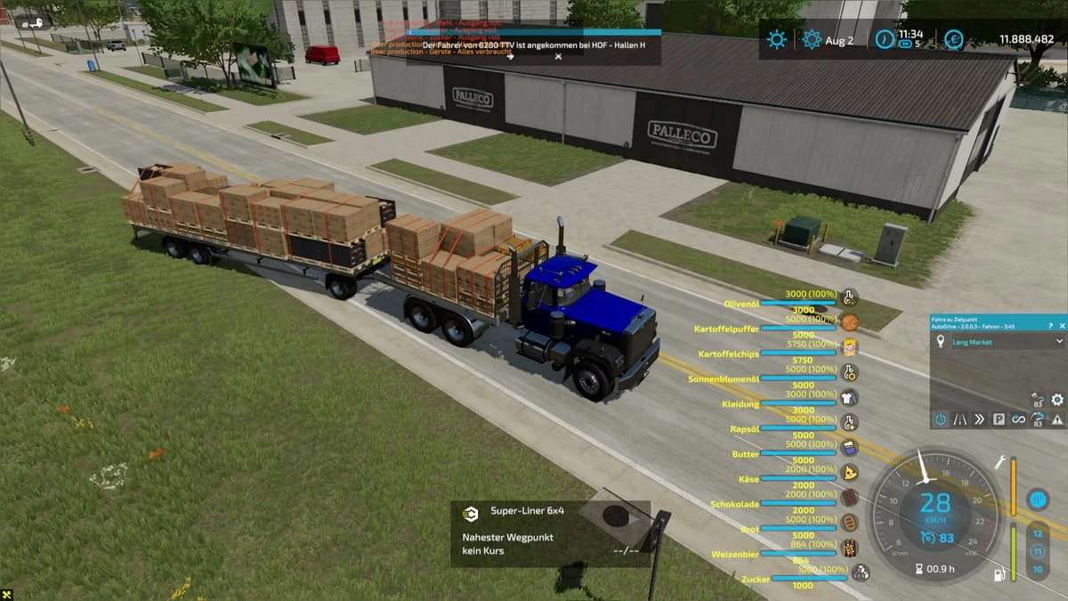 Mack Super Liner 6x4 Autoload V12 Fs22 Farming Simulator 22 Mod Fs22 Mod 3430