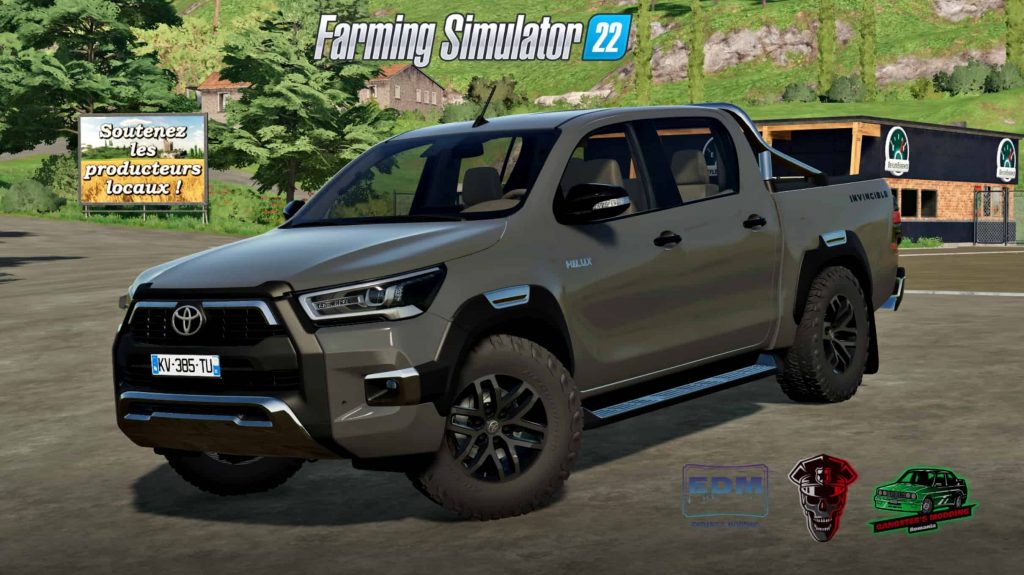 Toyota Hilux Invincible 2021 V10 Fs22 Farming Simulator 22 Mod