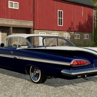 CHEVY IMPALA 1959 v1.0 FS22 Mod | Farming Simulator 22 Mod