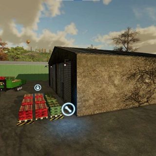 Pallet Storage Warehouse v1.0 FS22 Mod | Farming Simulator 22 Mod