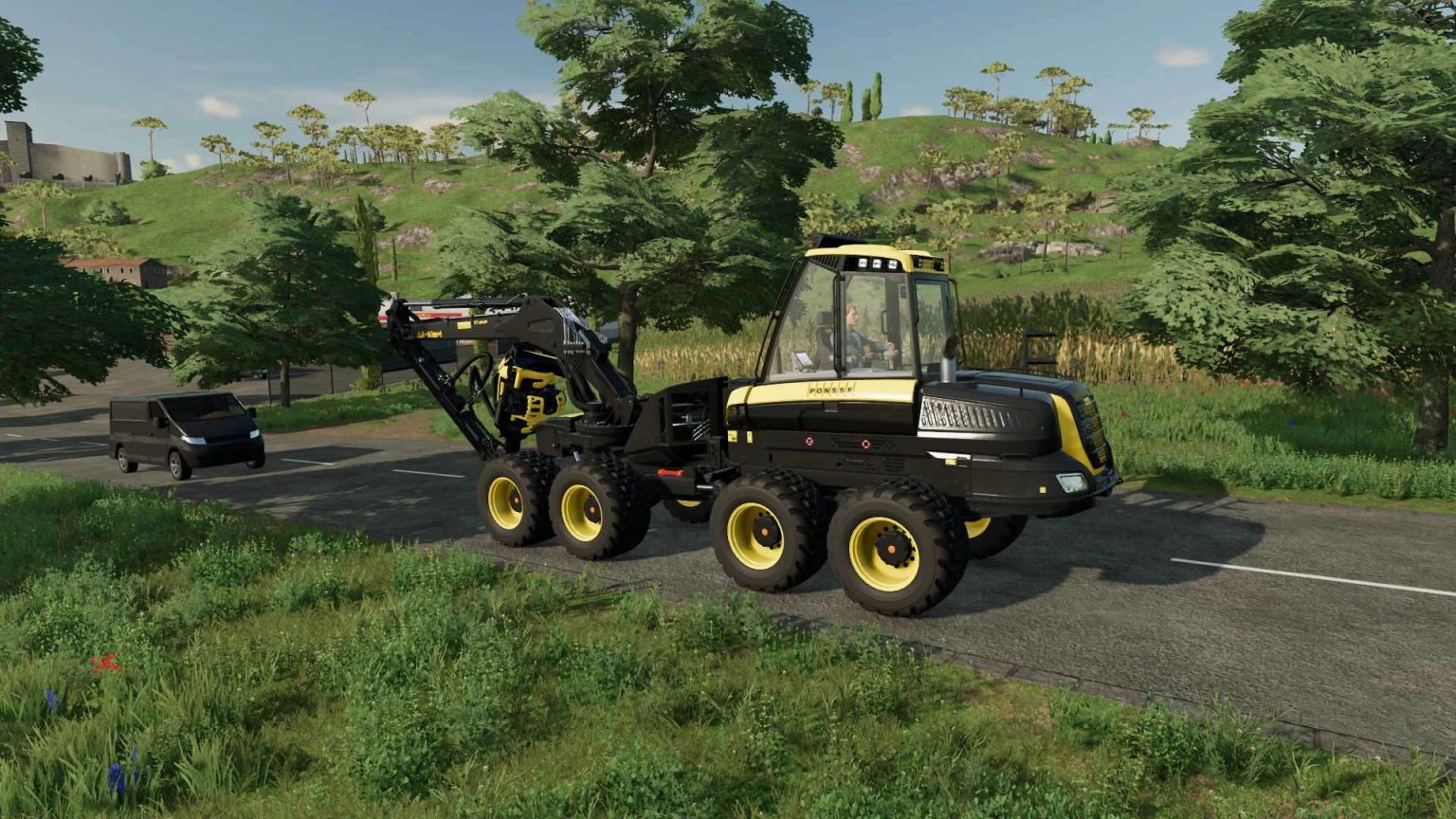 Wood Harvester Manual Cutting v1.0 FS22 Mod | Farming Simulator 22 Mod