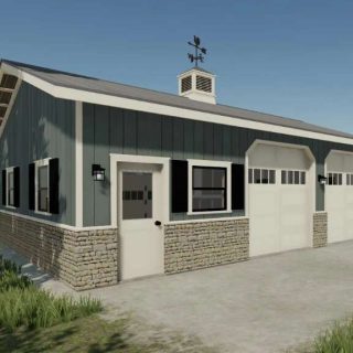 24x36 American Garage v1.0 FS22 - Farming Simulator 22 Mod | FS22 mod