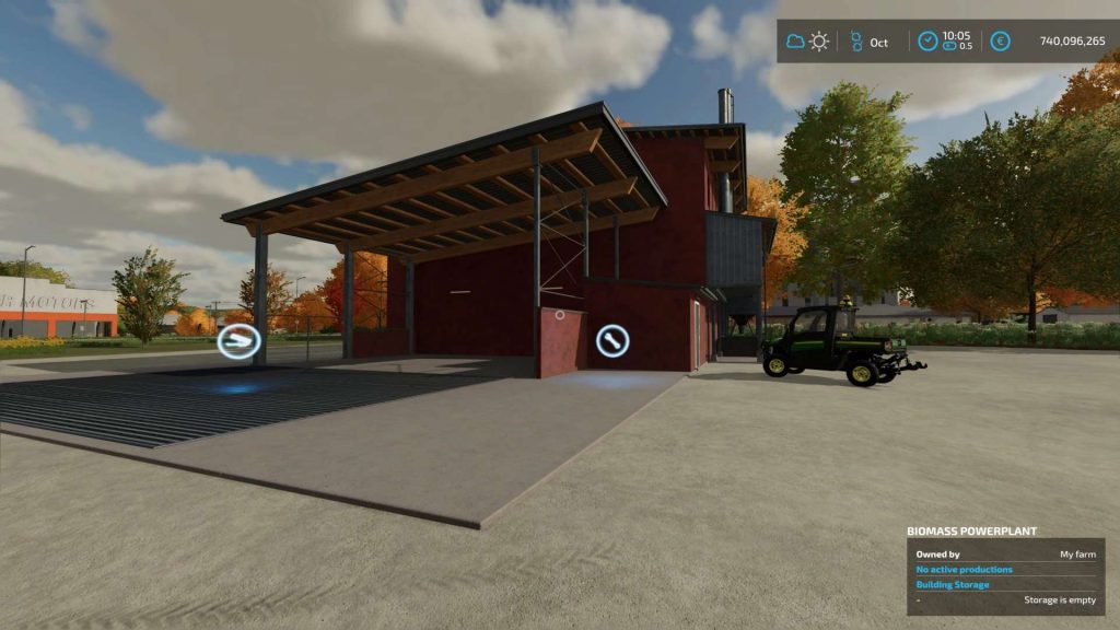 Biomass power plant v1.1 FS22 Mod | Farming Simulator 22 Mod