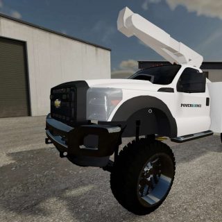 F550 bucket truck v1.0 FS22 Mod | Farming Simulator 22 Mod