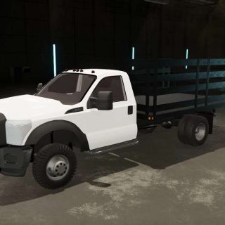 Ford F550 Stake Body Truck v1.0 FS22 Mod | Farming Simulator 22 Mod