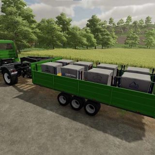 Goose Neck Pallet Trailer Autoload v1.1 FS22 Mod | Farming Simulator 22 Mod