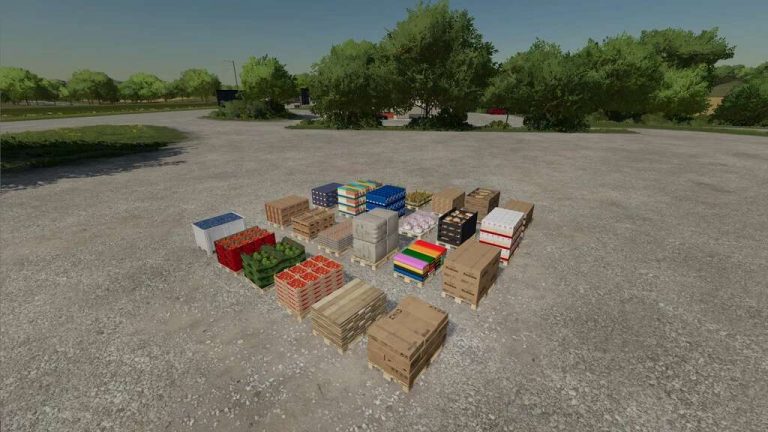 Liftable Pallets v1.0 FS22 Mod | Farming Simulator 22 Mod