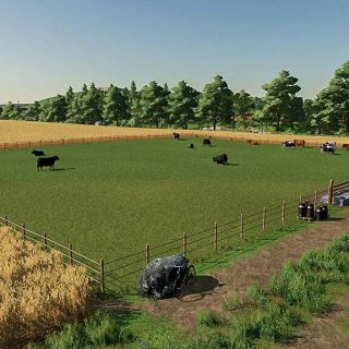 Open Cow Pasture v1.0 FS22 Mod | Farming Simulator 22 Mod