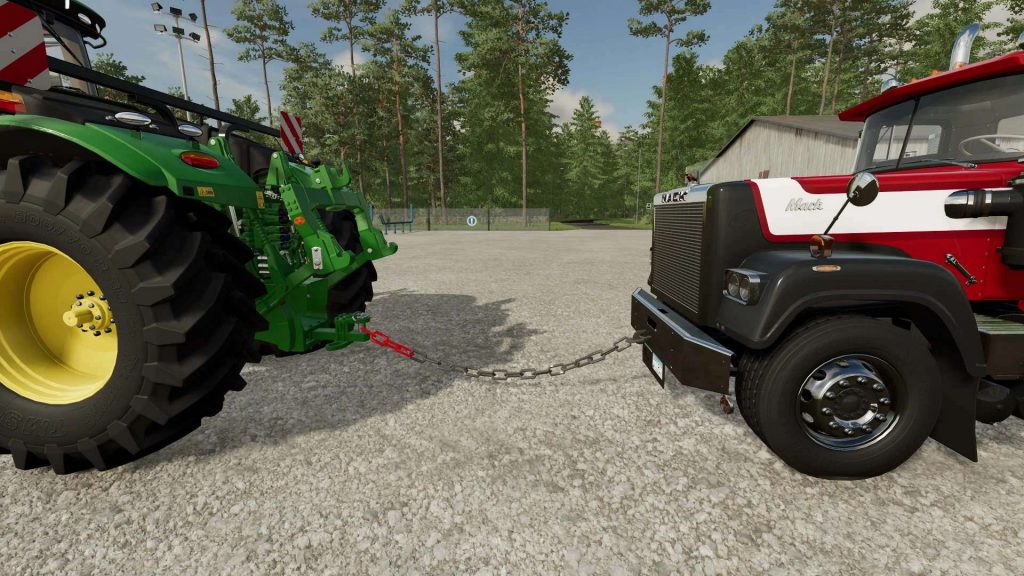 Towing Chain With Hook v1.0 FS22 Mod | Farming Simulator 22 Mod