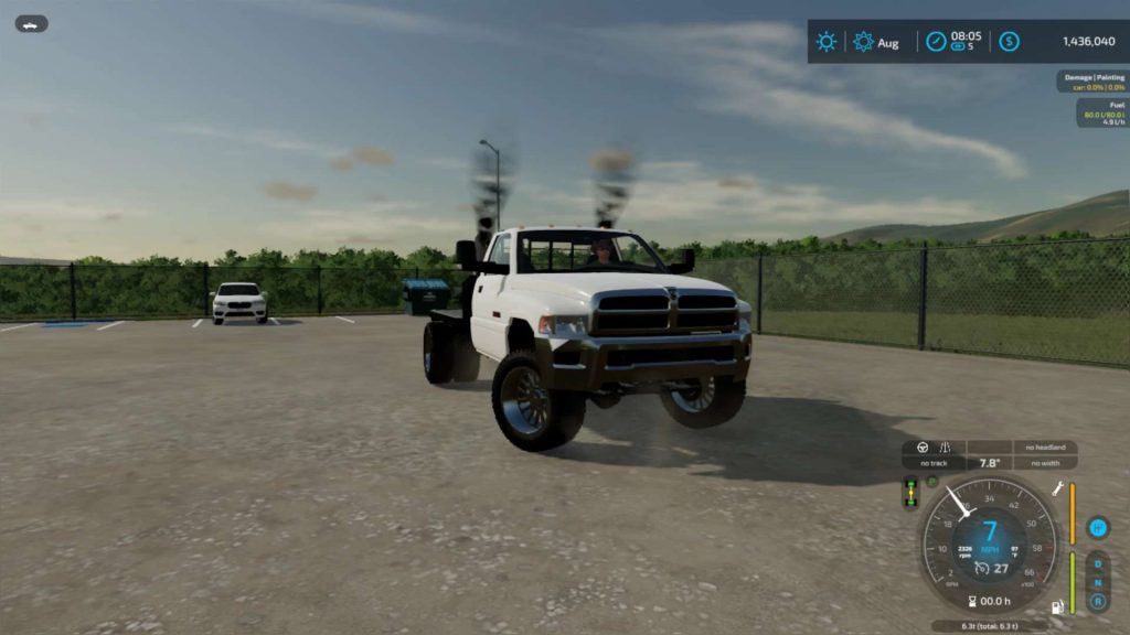 1995 Ram 3500 Flatbed v2.0 FS22 Mod | Farming Simulator 22 Mod