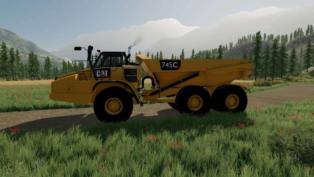 Cat 745C v1.0 FS22 Mod | Farming Simulator 22 Mod