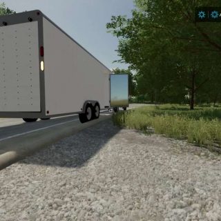 20FT Enclosed Trailer v1.1 FS22 Mod | Farming Simulator 22 Mod