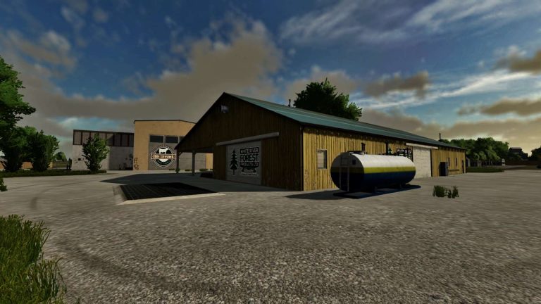 WHITE RIVER FORESTRY SELL POINT v1.0 FS22 Mod | Farming Simulator 22 Mod