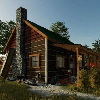 Rustic Cabin v1.0 FS22 Mod | Farming Simulator 22 Mod