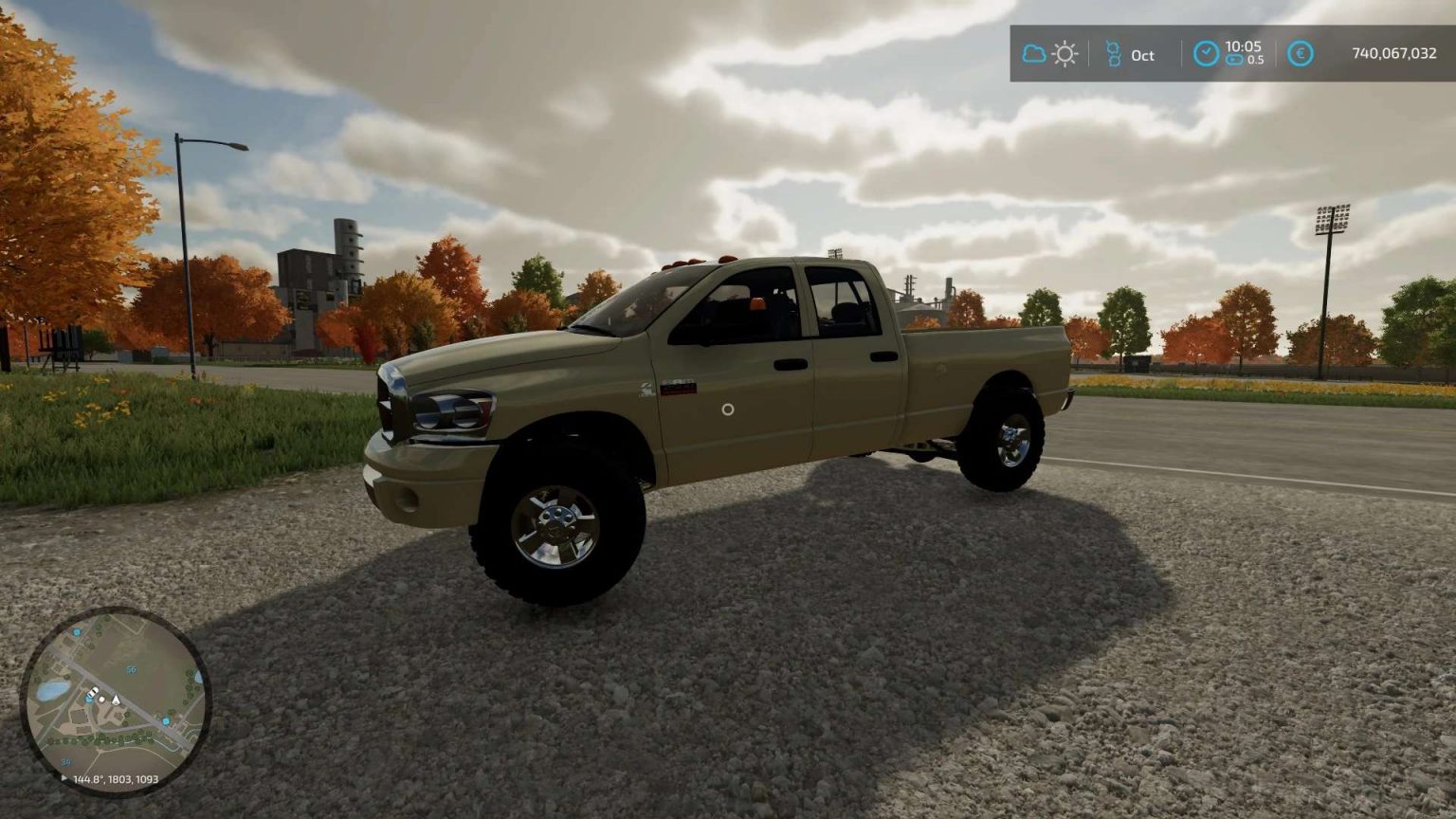 2007 dodge ram (lowered a bit) v1.0 FS22 Mod | Farming Simulator 22 Mod