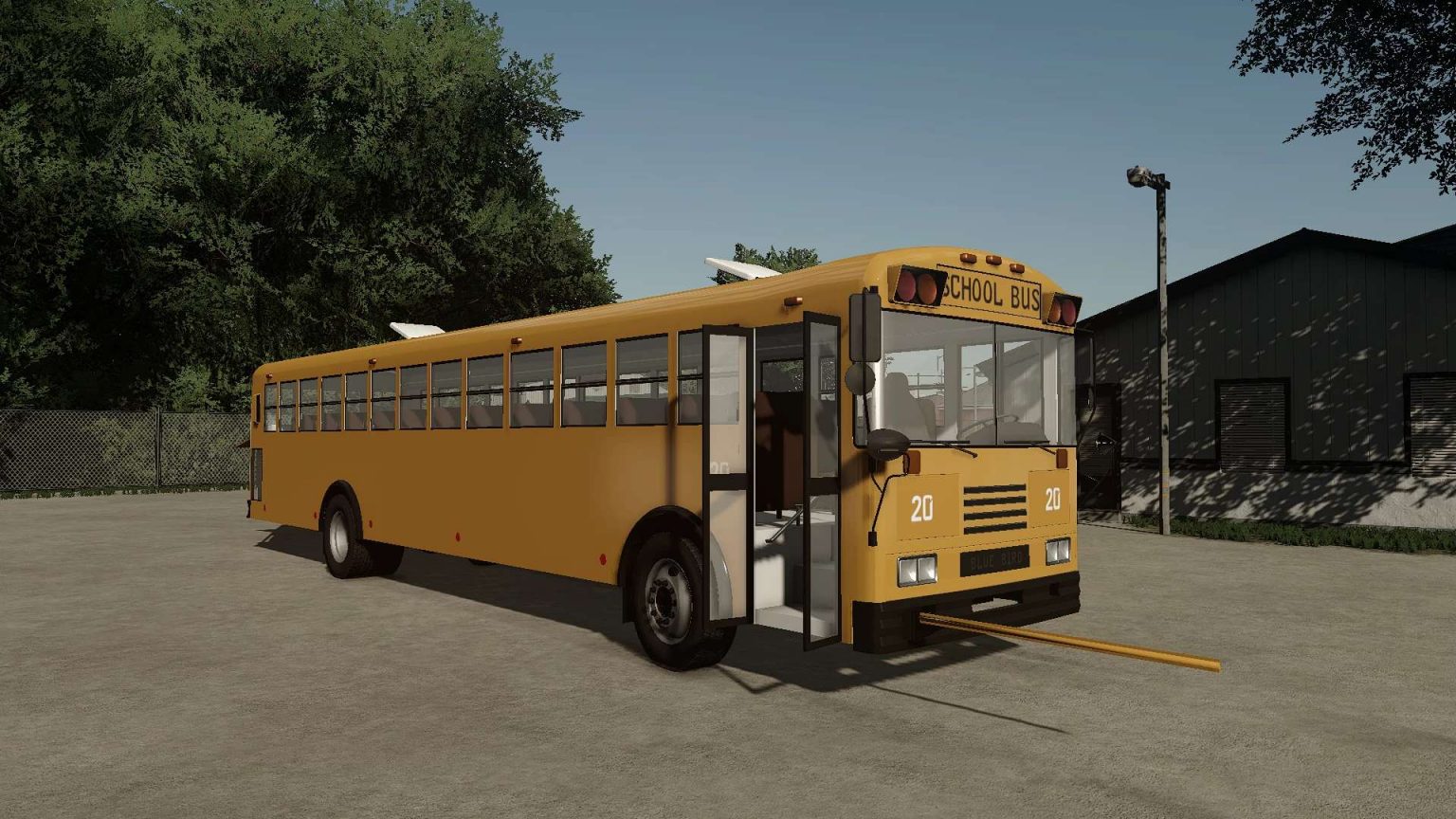 Blue Bird School Bus V1.0 FS22 - Farming Simulator 22 Mod | FS22 mod