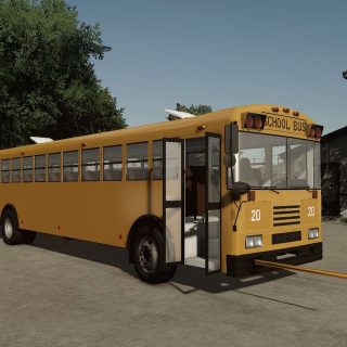 Blue Bird School Bus V1.0 Fs22 Mod 