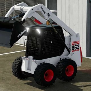 Bobcat 863 Turbo With Bobcat Shovel v1.0 FS22 Mod | Farming Simulator ...