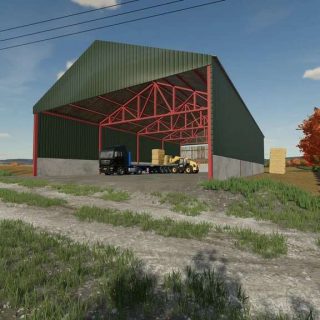 British Bale Shed v1.0 FS22 Mod | Farming Simulator 22 Mod