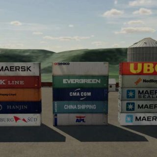 Fs22 Container Map Cargo Container Package (Prefab) v1.0 FS22 Mod | Farming Simulator 22 Mod