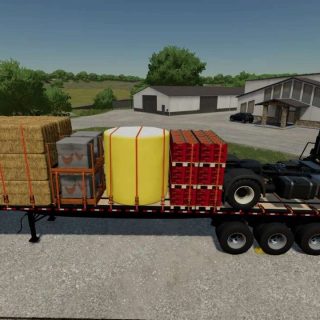 FlatBed Trailer IBM JMT19 v1.2 FS22 Mod | Farming Simulator 22 Mod