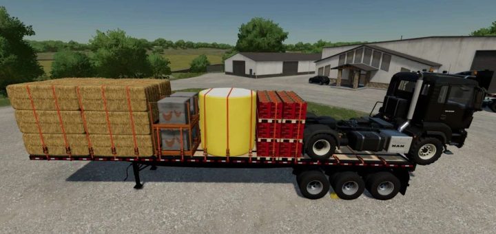 flatbed trailer Mods | Farming Simulator 22 Mods