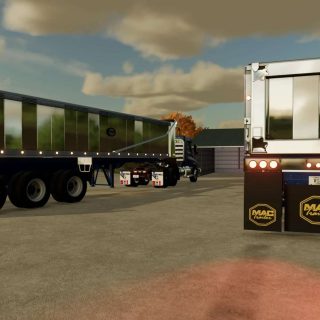 MAC Tri-Axle End Dump Trailer v1.0 FS22 - Farming Simulator 22 Mod ...