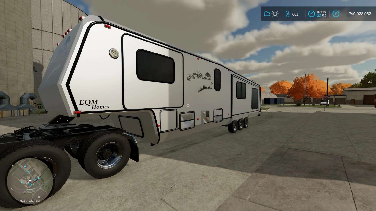 Custom 5th wheel Camper v1.0 FS22 Mod | Farming Simulator 22 Mod